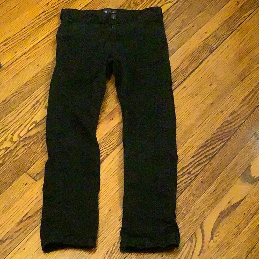 Children’s Place Boys Size 7 Black Stretch Chinos